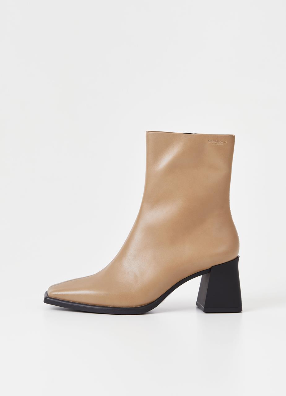 Hedda boots Beige leather
