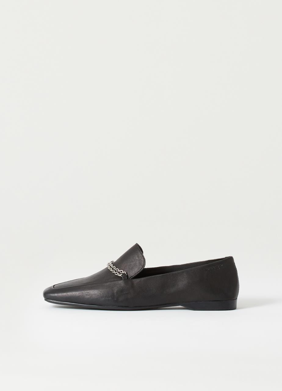 Delia loafers Black leather