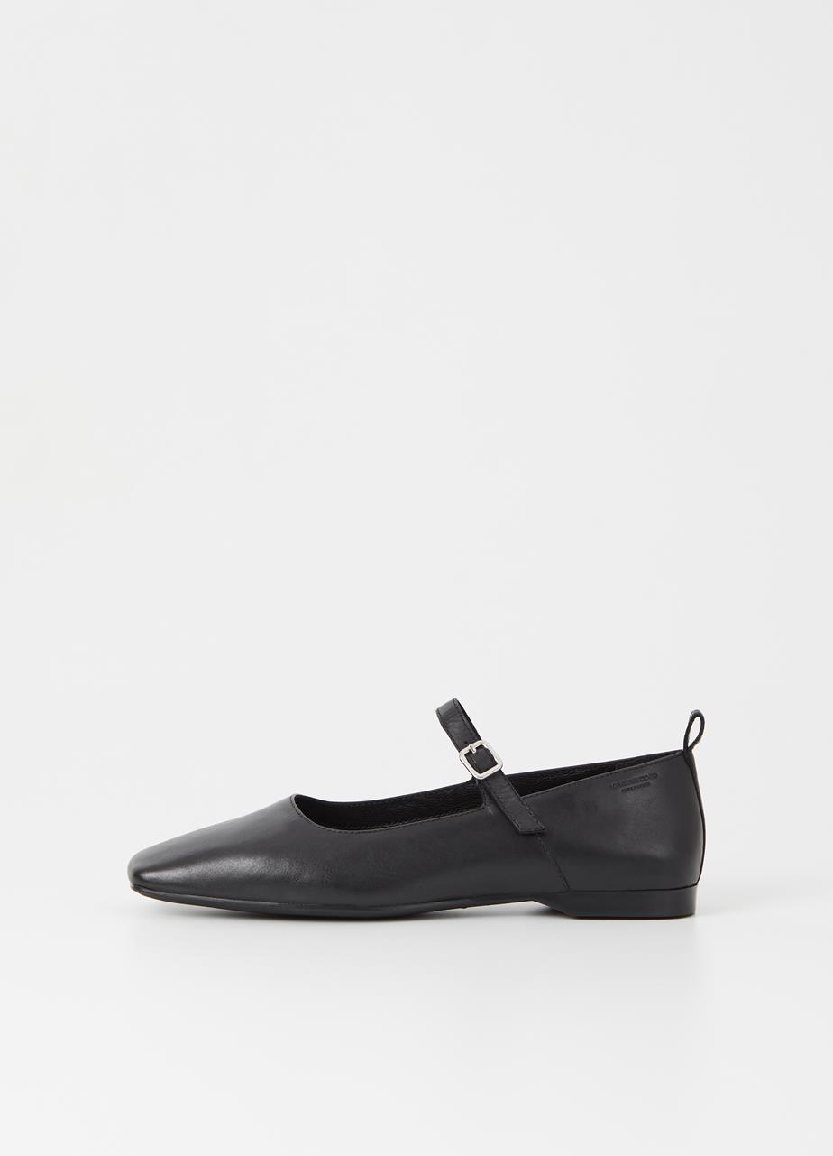 Delia ballet flats BLACK LEATHER