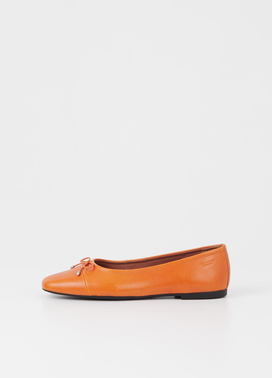 Jolin ballet flats Orange leather