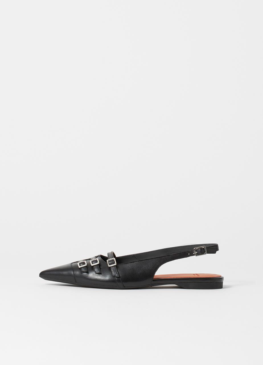 Hermine ballet flats BLACK LEATHER