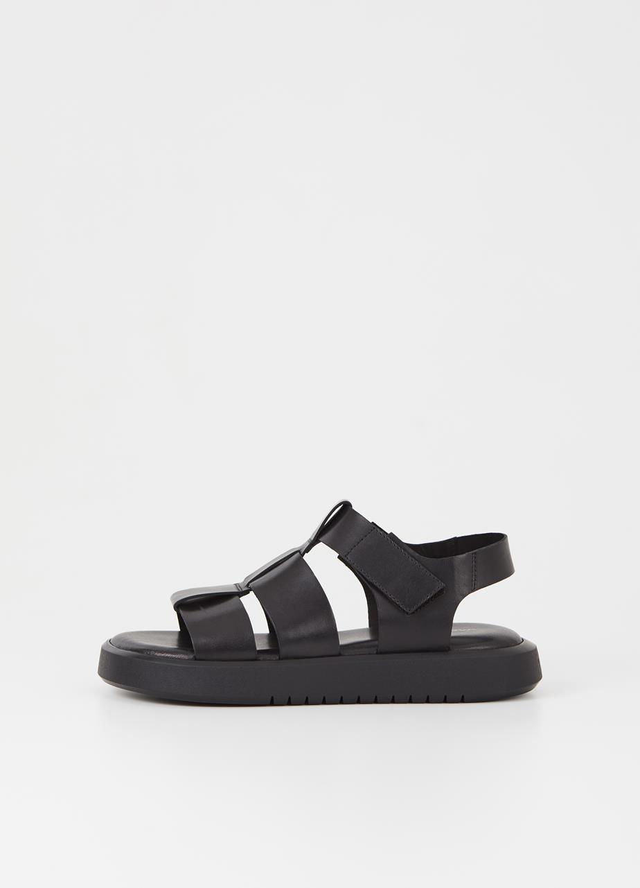 Nate sandals BLACK LEATHER