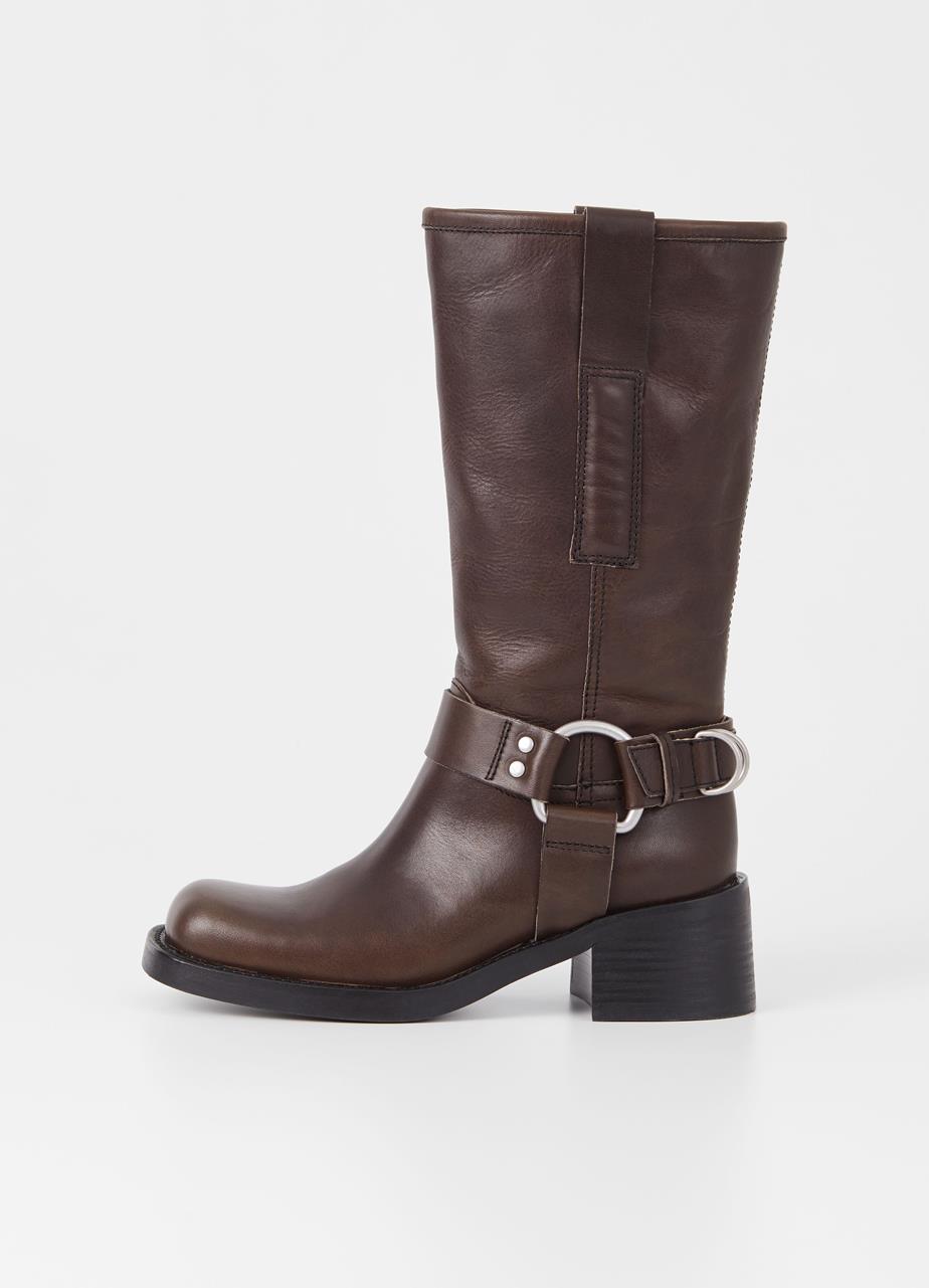 Nour tall boots BROWN LEATHER