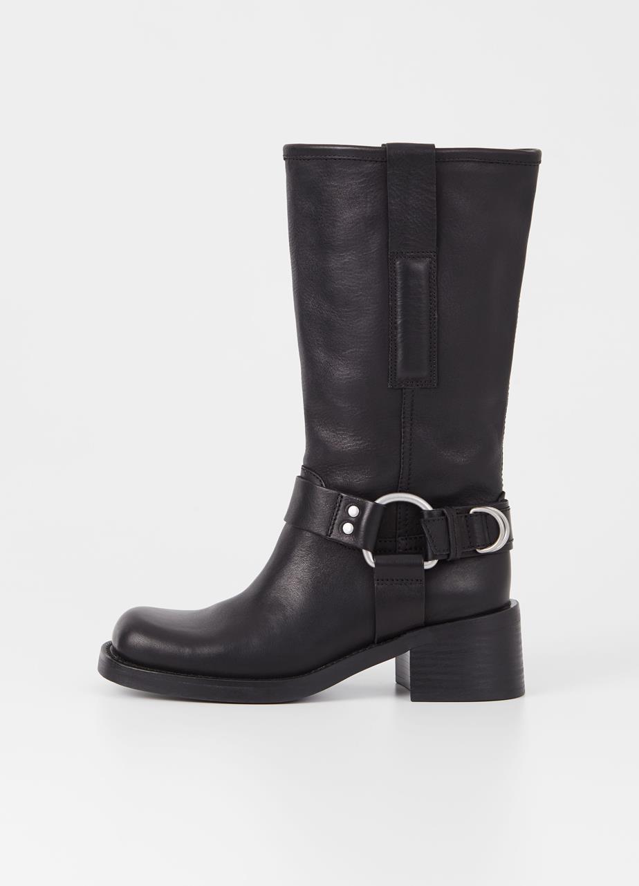 Nour tall boots BLACK LEATHER