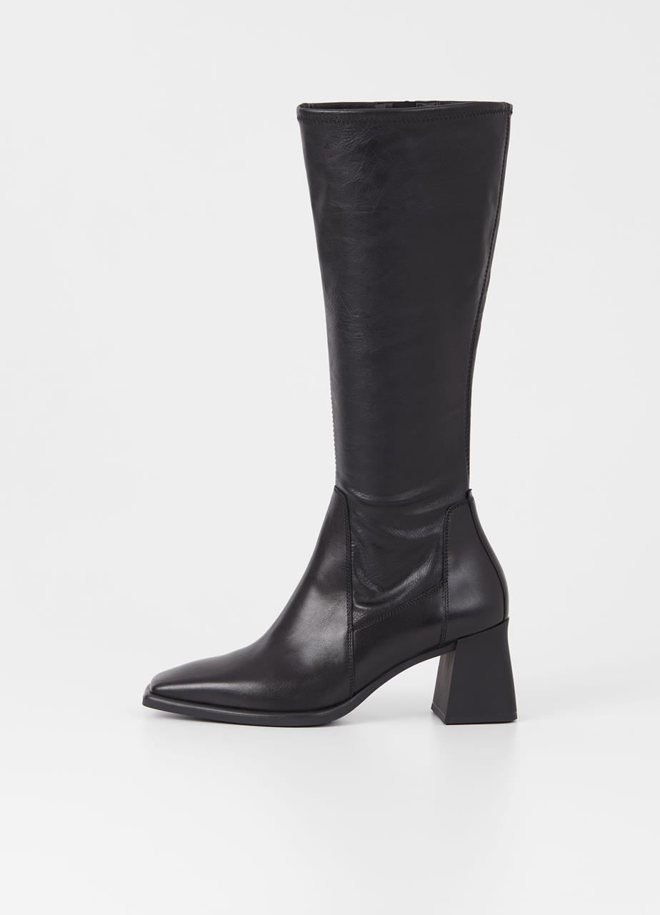 Hedda tall boots BLACK LEATHER/COMB