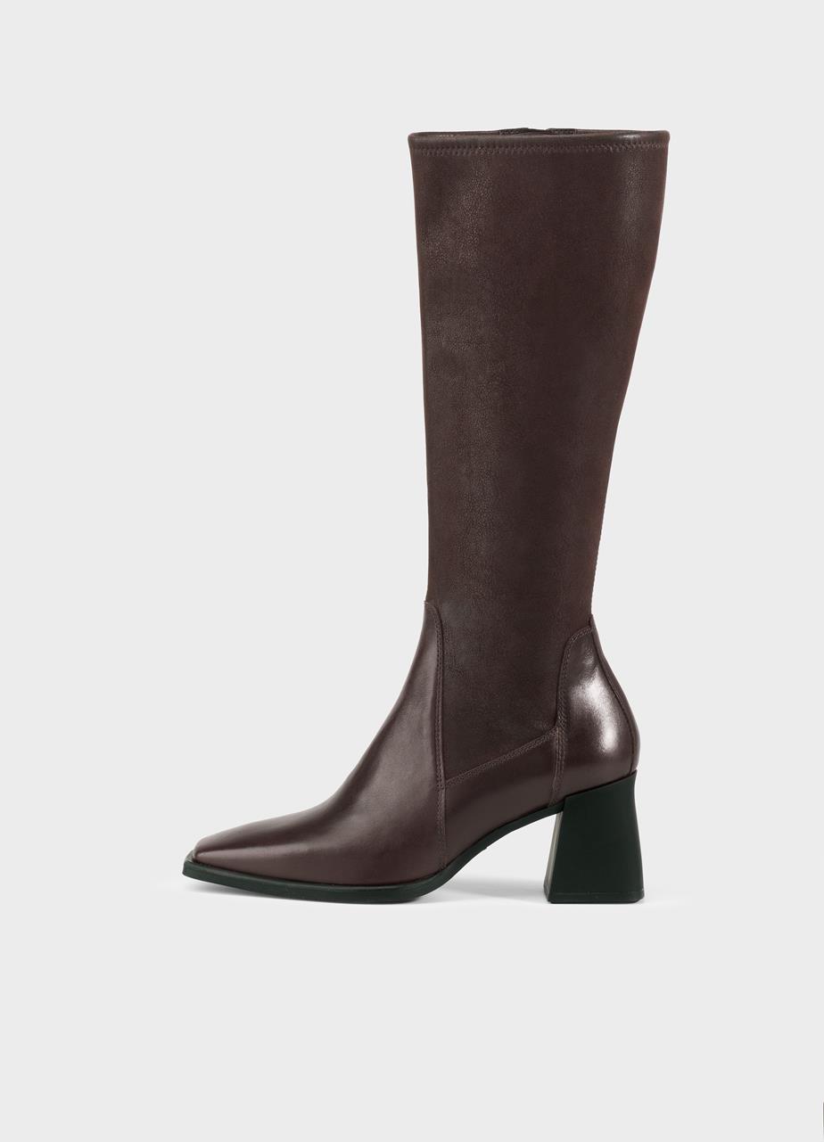 Hedda tall boots BROWN LEATHER/COMB