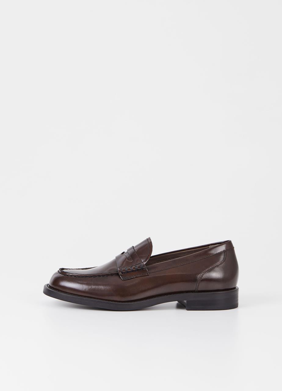 Naima loafers DARK BROWN POLISHED LEATHER