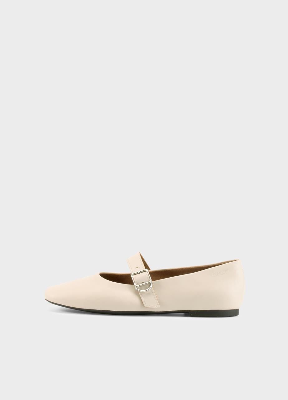 Jolin ballet flats OFF-WHITE LEATHER