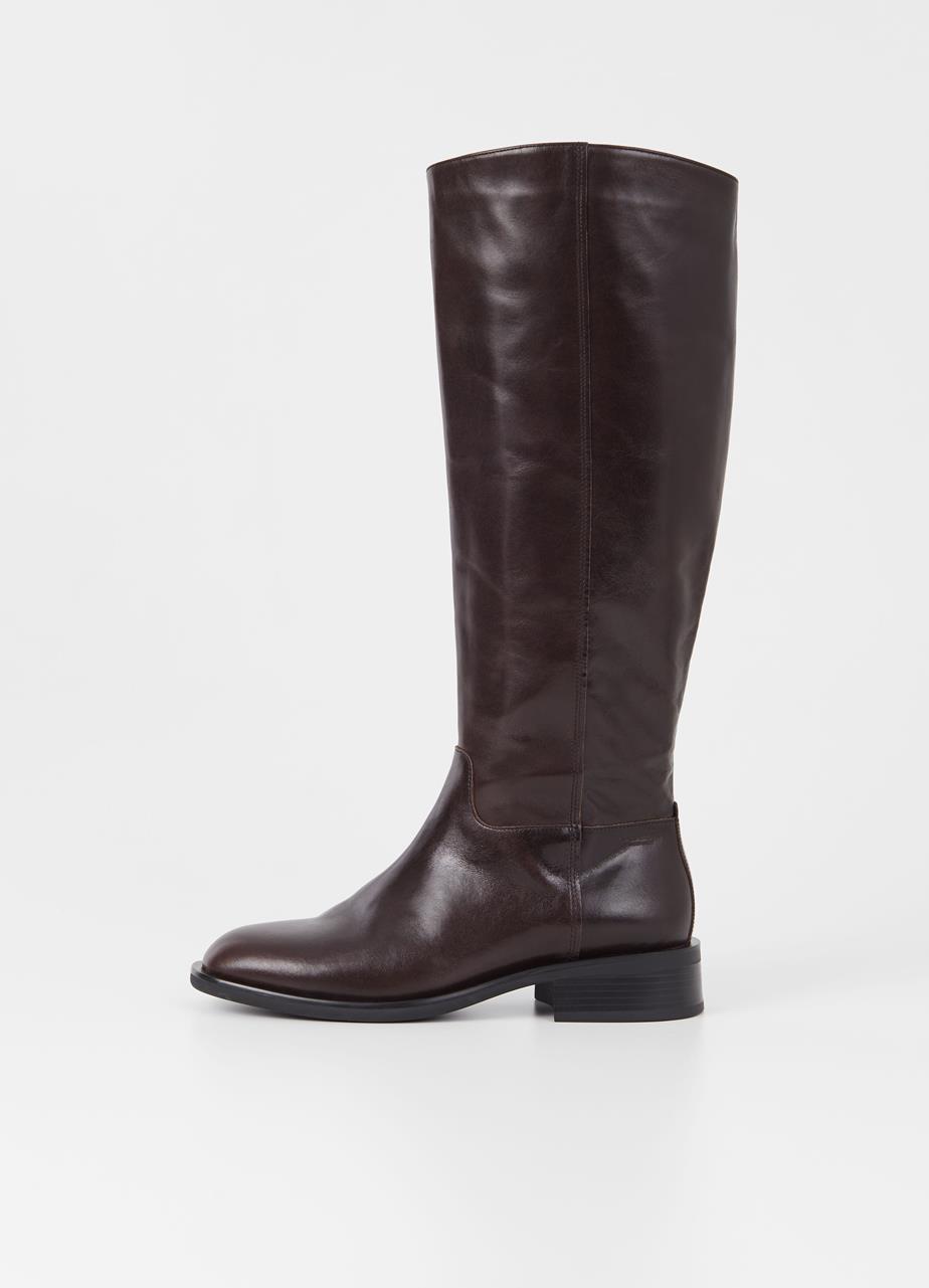 Sheila tall boots BROWN LEATHER
