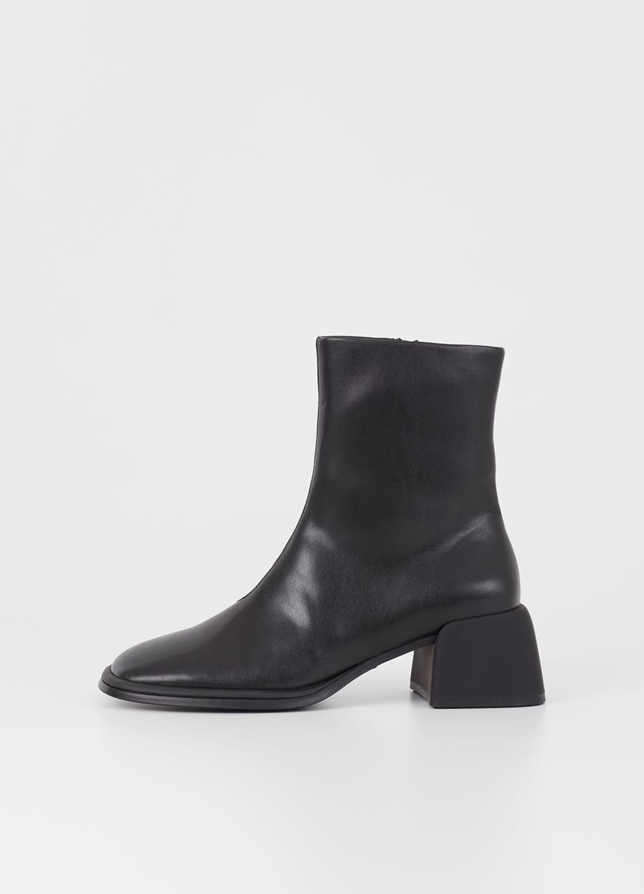 Ansie boots BLACK LEATHER IMITATION