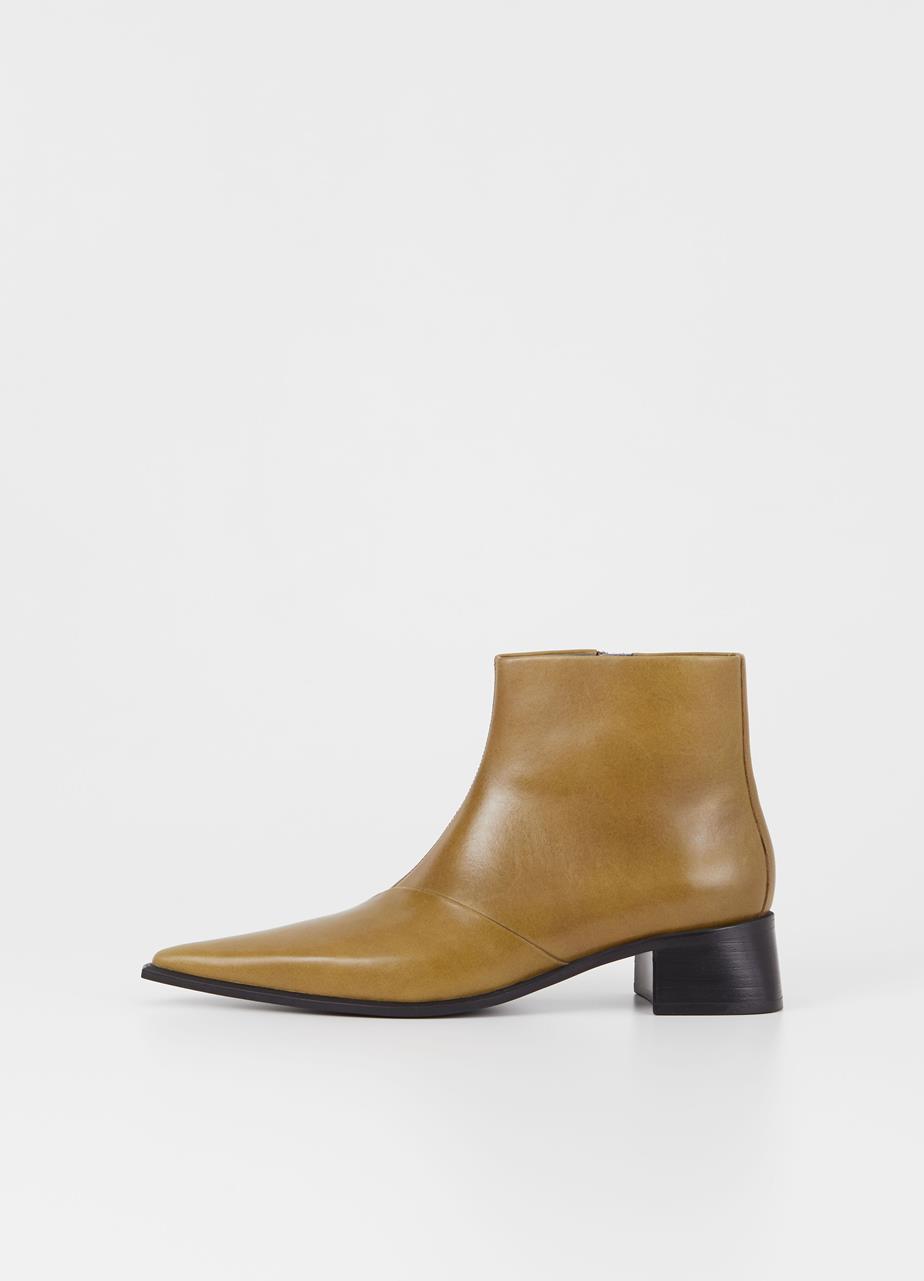 Samira boots GREEN LEATHER