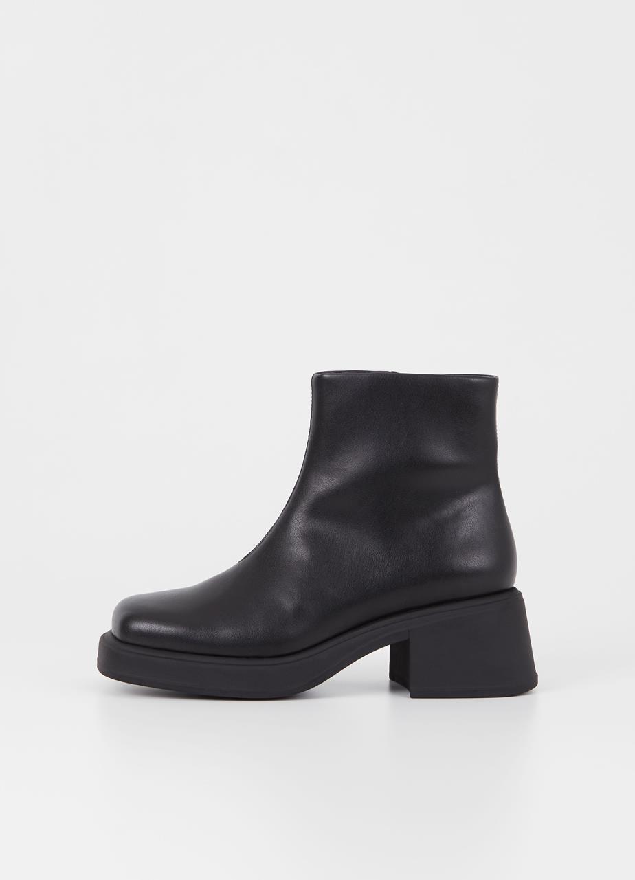 Dorah boots BLACK LEATHER IMITATION
