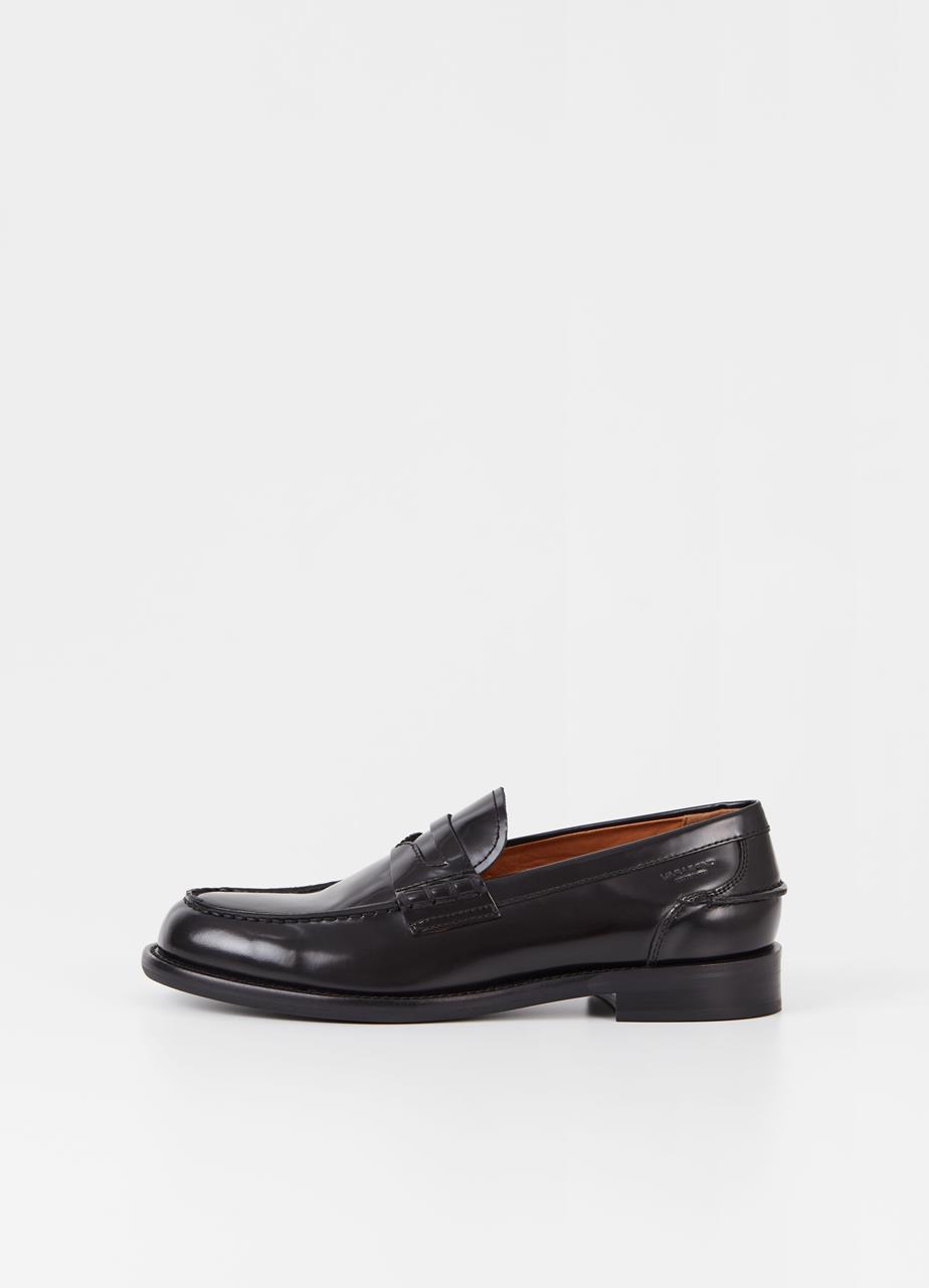Steven loafers BLACK POLISHED LEATHER