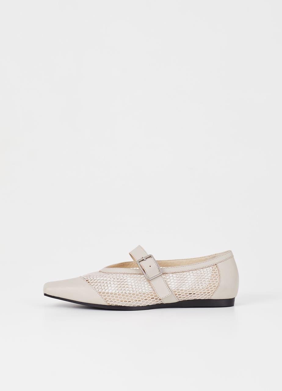 Wioletta ballet flats OFF-WHITE LEATHER/MESH