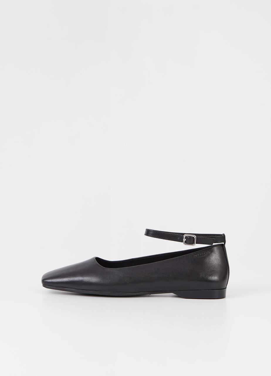 Delia ballet flats BLACK LEATHER