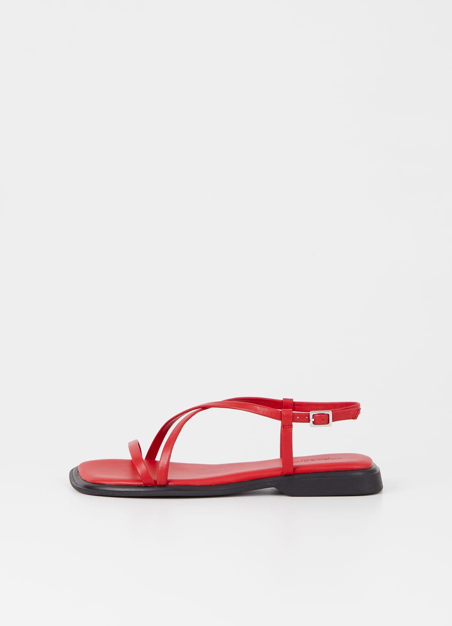 Izzy sandals RED LEATHER