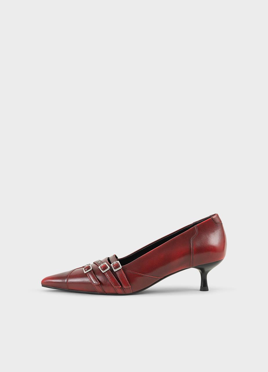 Lykke pumps RED BRUSH-OFF LEATHER