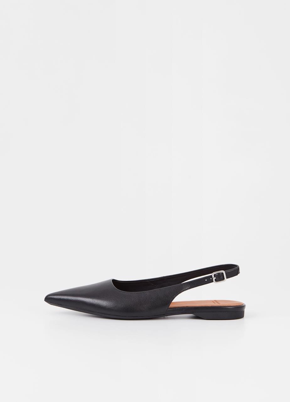 Hermine ballet flats BLACK LEATHER
