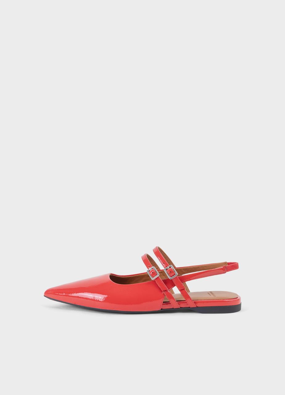 Hermine ballet flats RED PATENT LEATHER