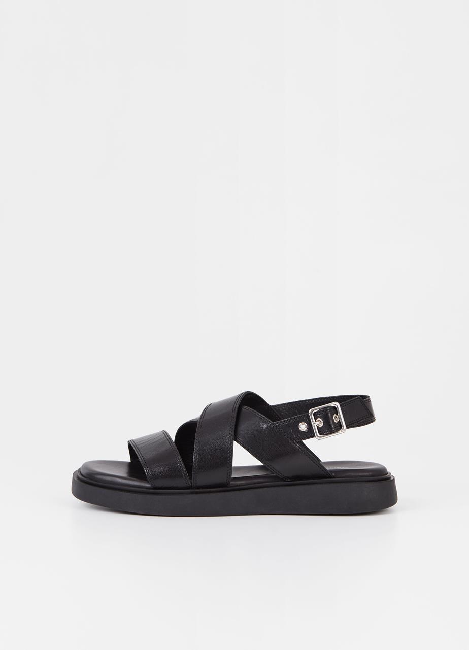 Connie sandals BLACK LEATHER