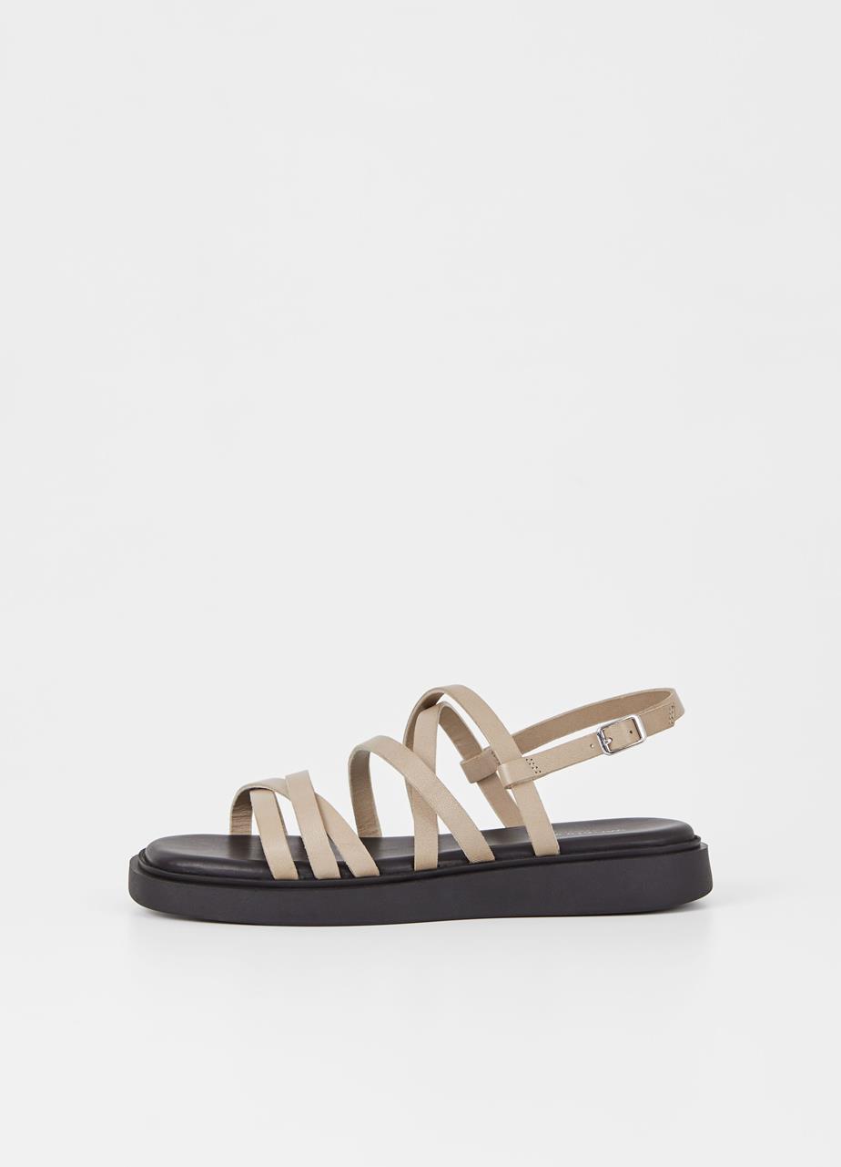 Connie sandals LIGHT BROWN LEATHER