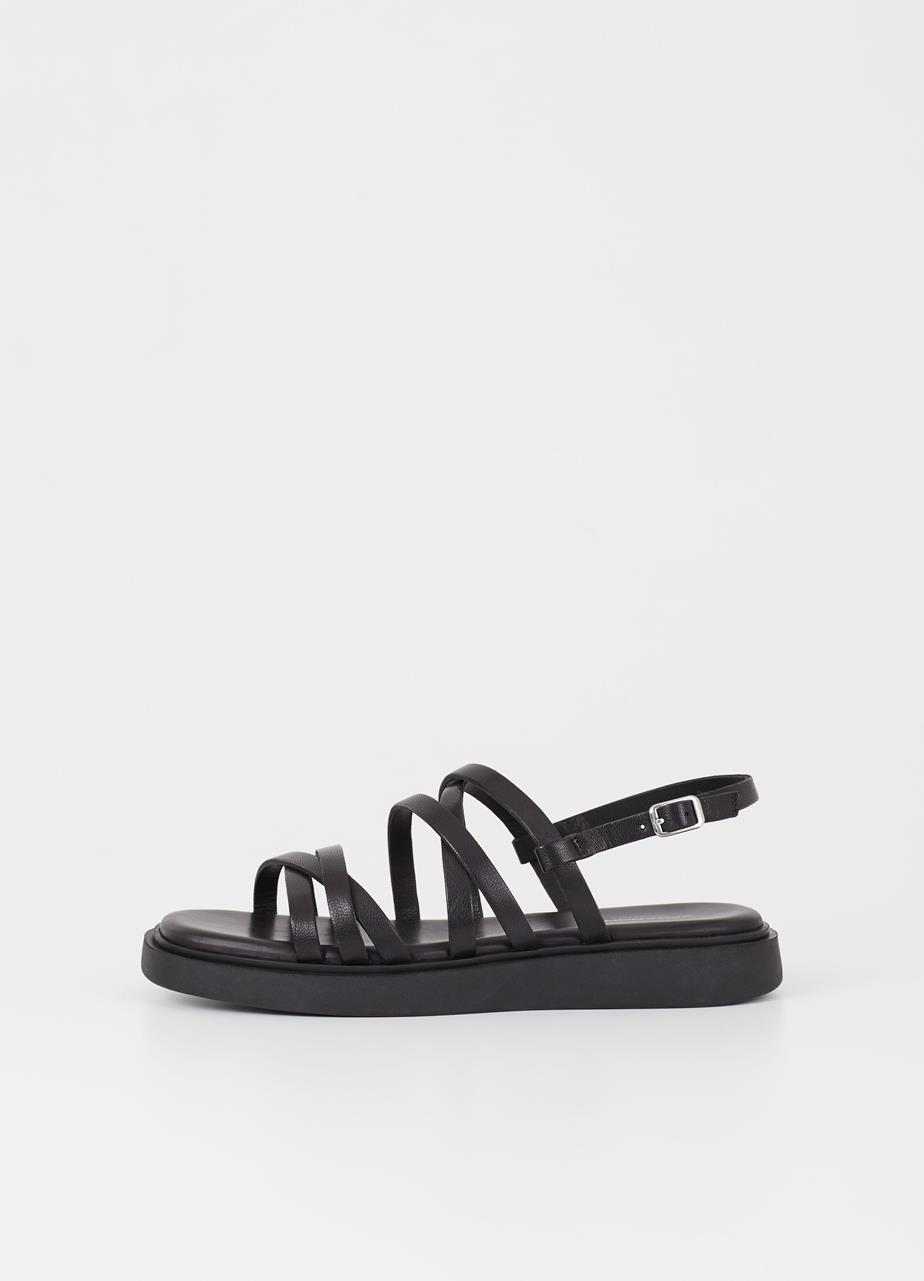 Connie sandals BLACK LEATHER