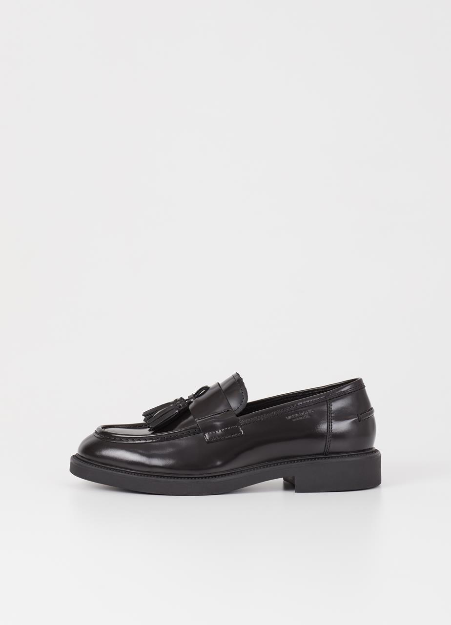 Alex m loafers BLACK POLISHED LEATHER