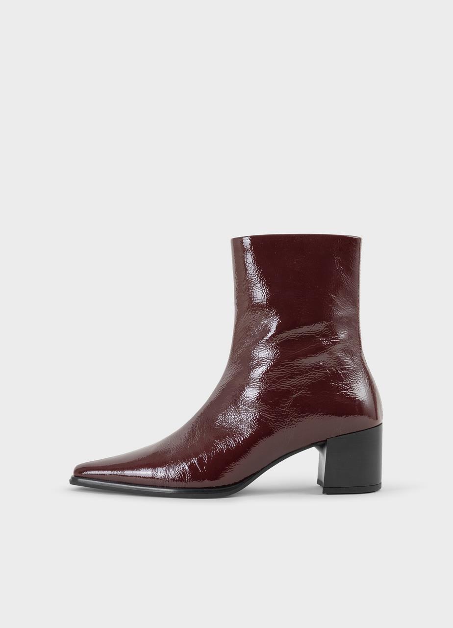 Giselle boots DARK RED PATENT LEATHER