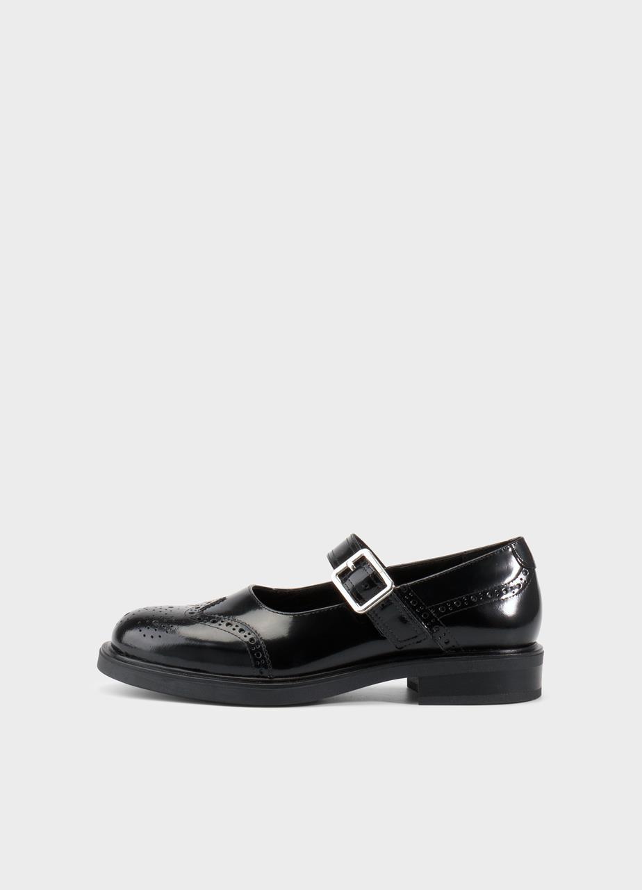 Freya shoes Black polished leather