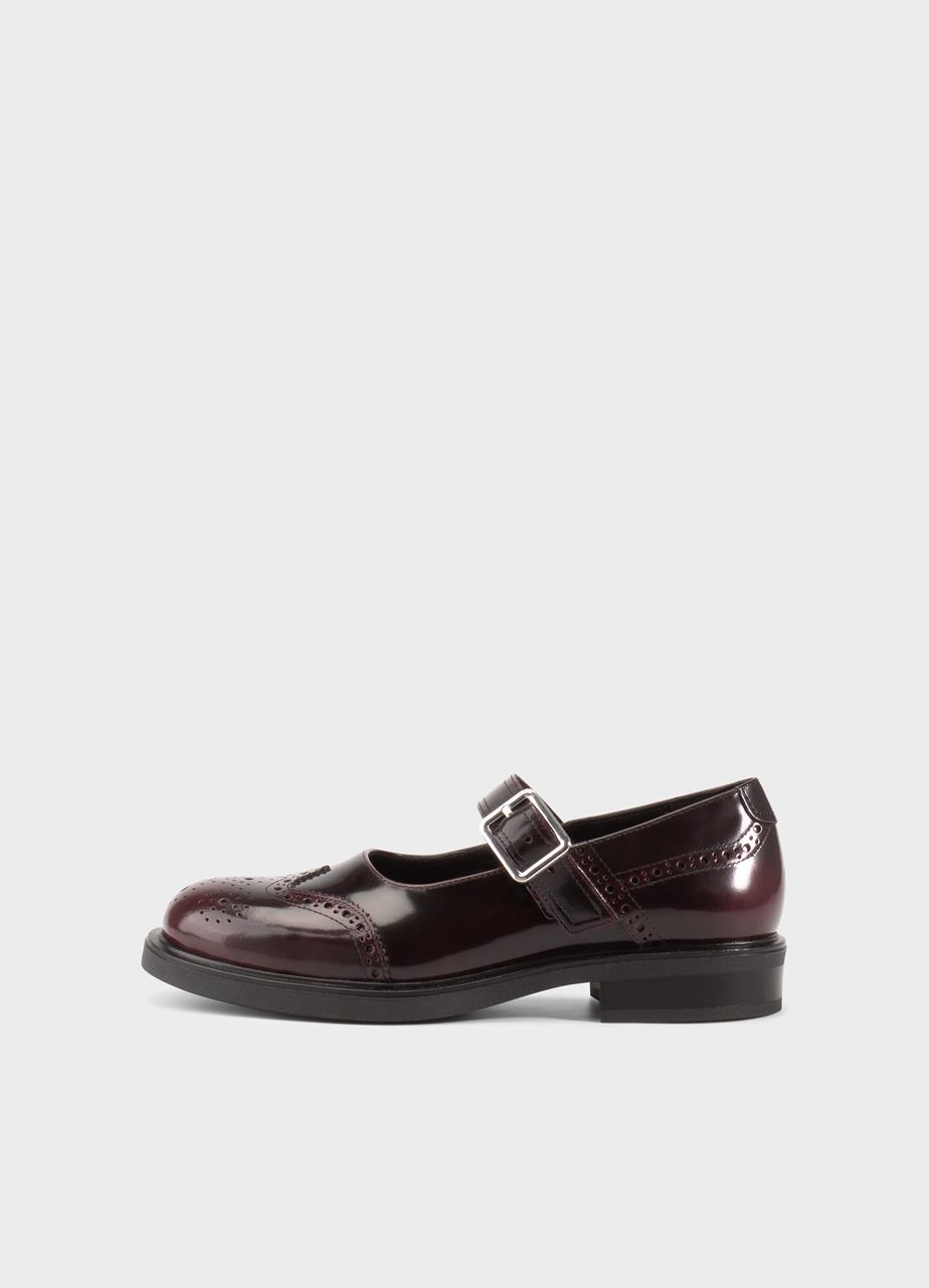 Freya shoes Dark Red polished leather