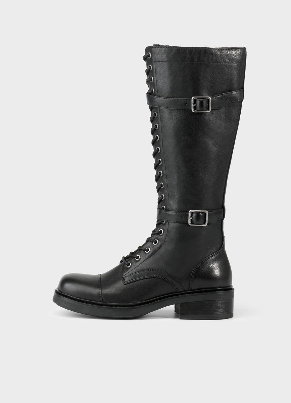 Karlie tall boots BLACK LEATHER