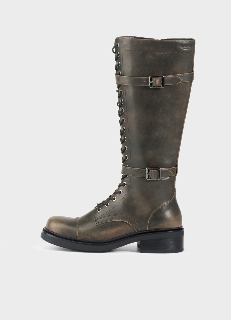 Karlie tall boots BROWN BRUSH-OFF LEATHER