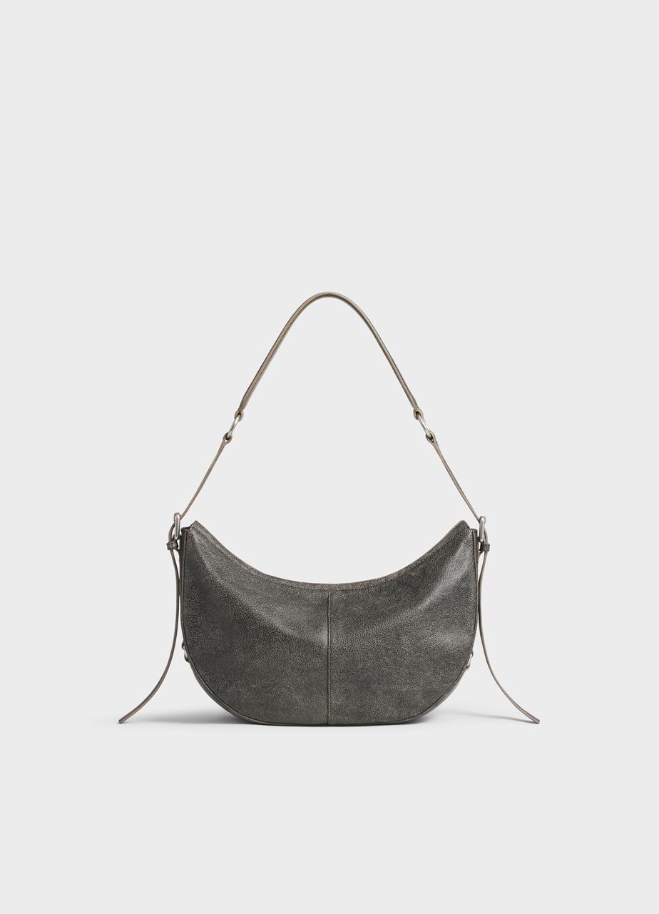 Itami bag DARK GREY TEXTURED LEATHER
