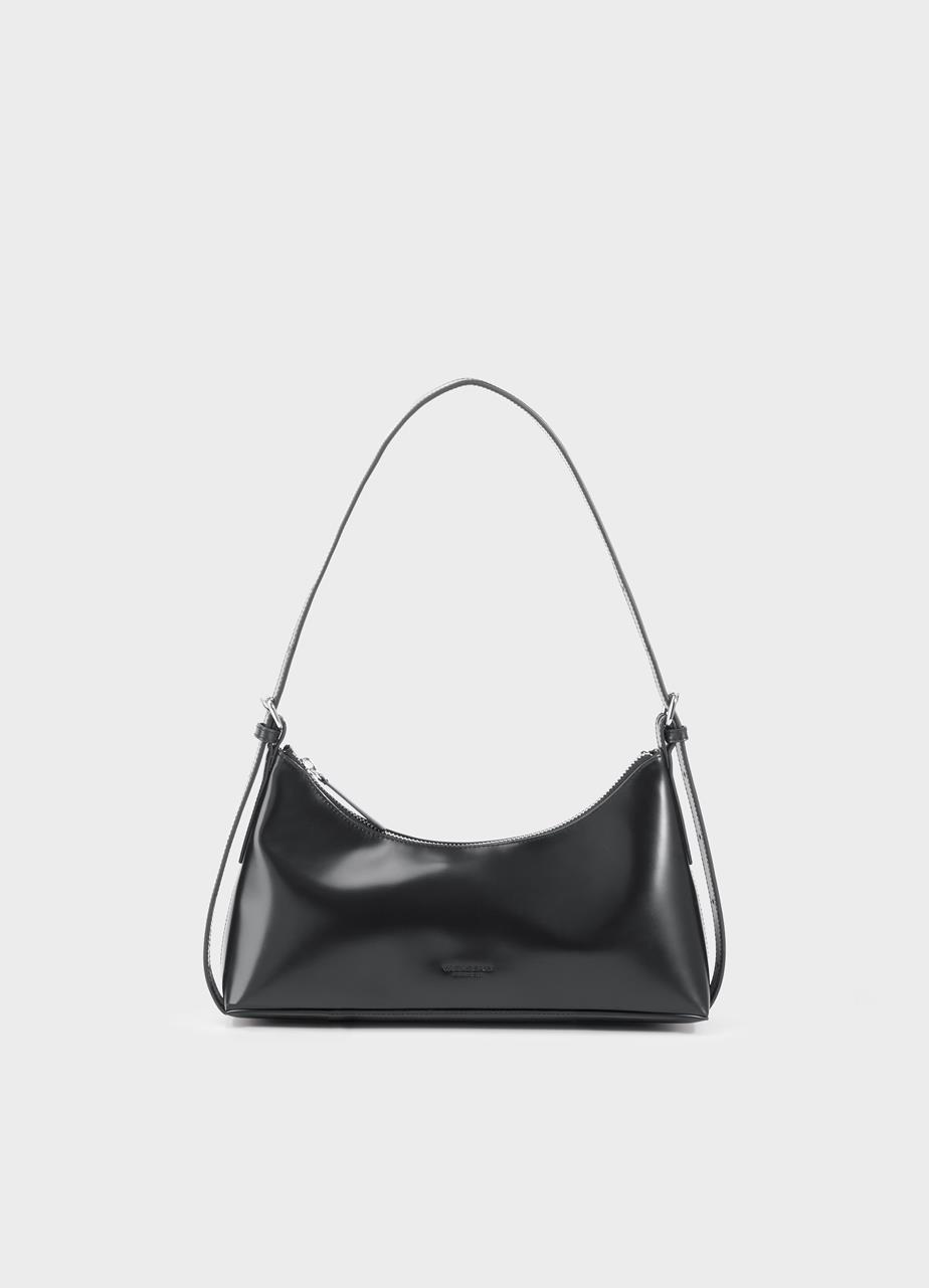 Bari mini bag BLACK POLISHED LEATHER