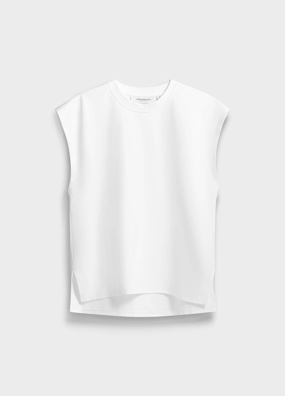Boxy tank top White textile