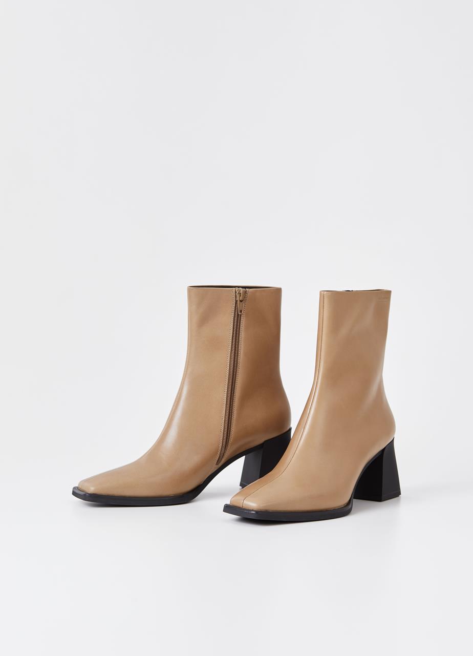 Hedda boots Beige leather