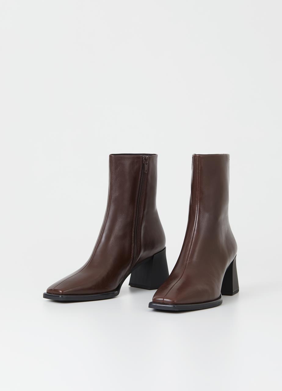 Hedda boots DARK BROWN LEATHER