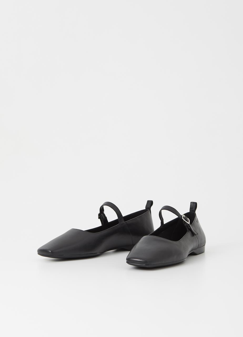 Delia ballet flats BLACK LEATHER