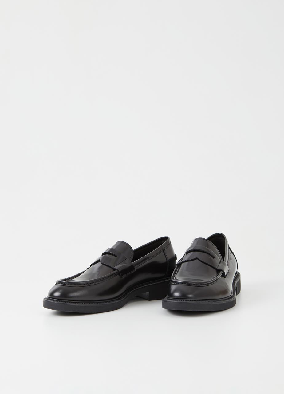 Alex m loafers Black polished leather