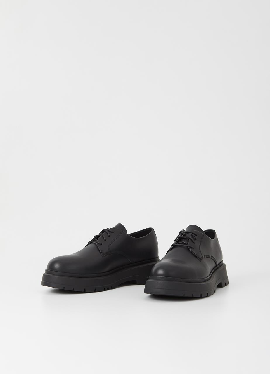 Jeff shoes BLACK LEATHER