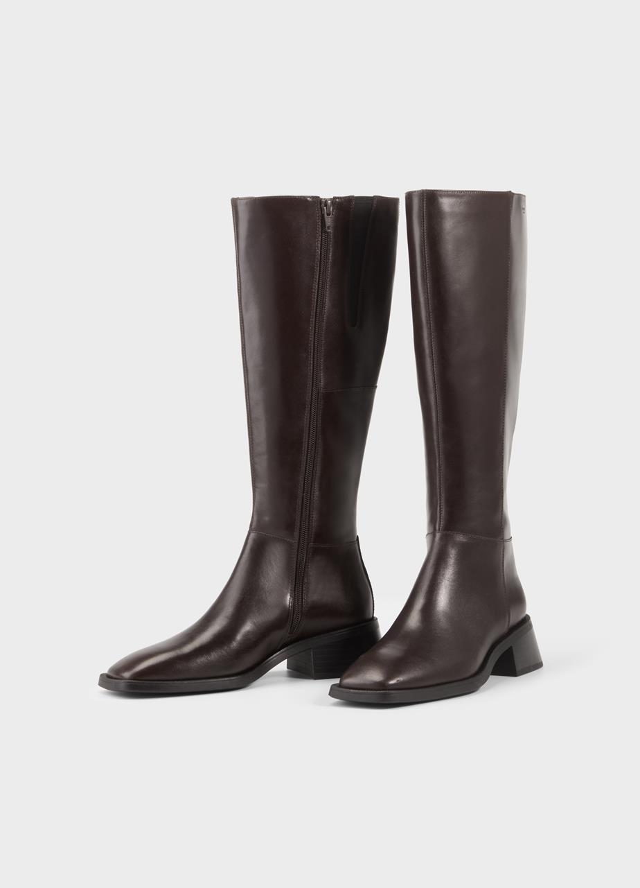 Blanca tall boots DARK BROWN LEATHER