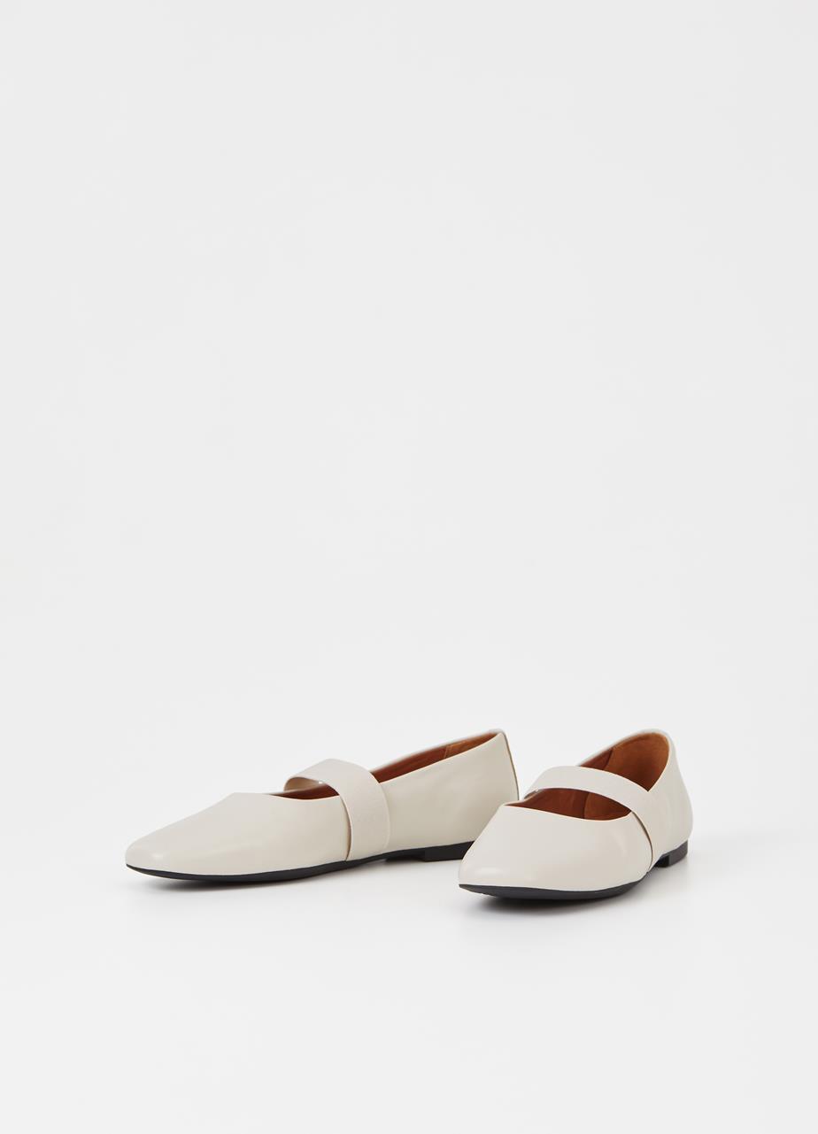 Jolin ballet flats OFF-WHITE LEATHER