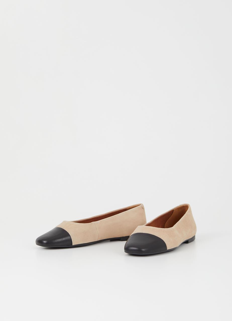 Jolin ballet flats Beige suede/leather