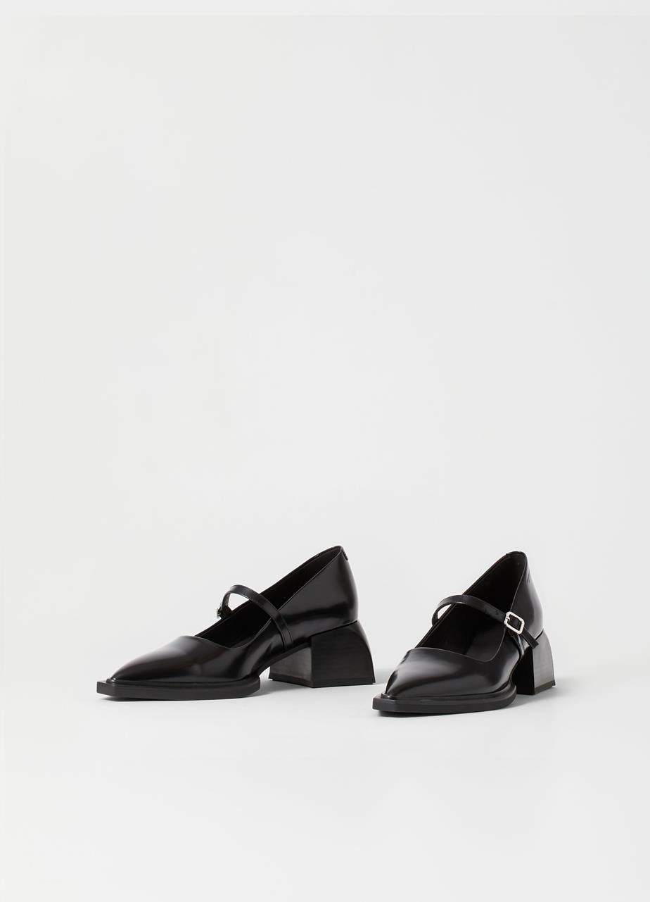 Vivian pumps BLACK POLISHED LEATHER