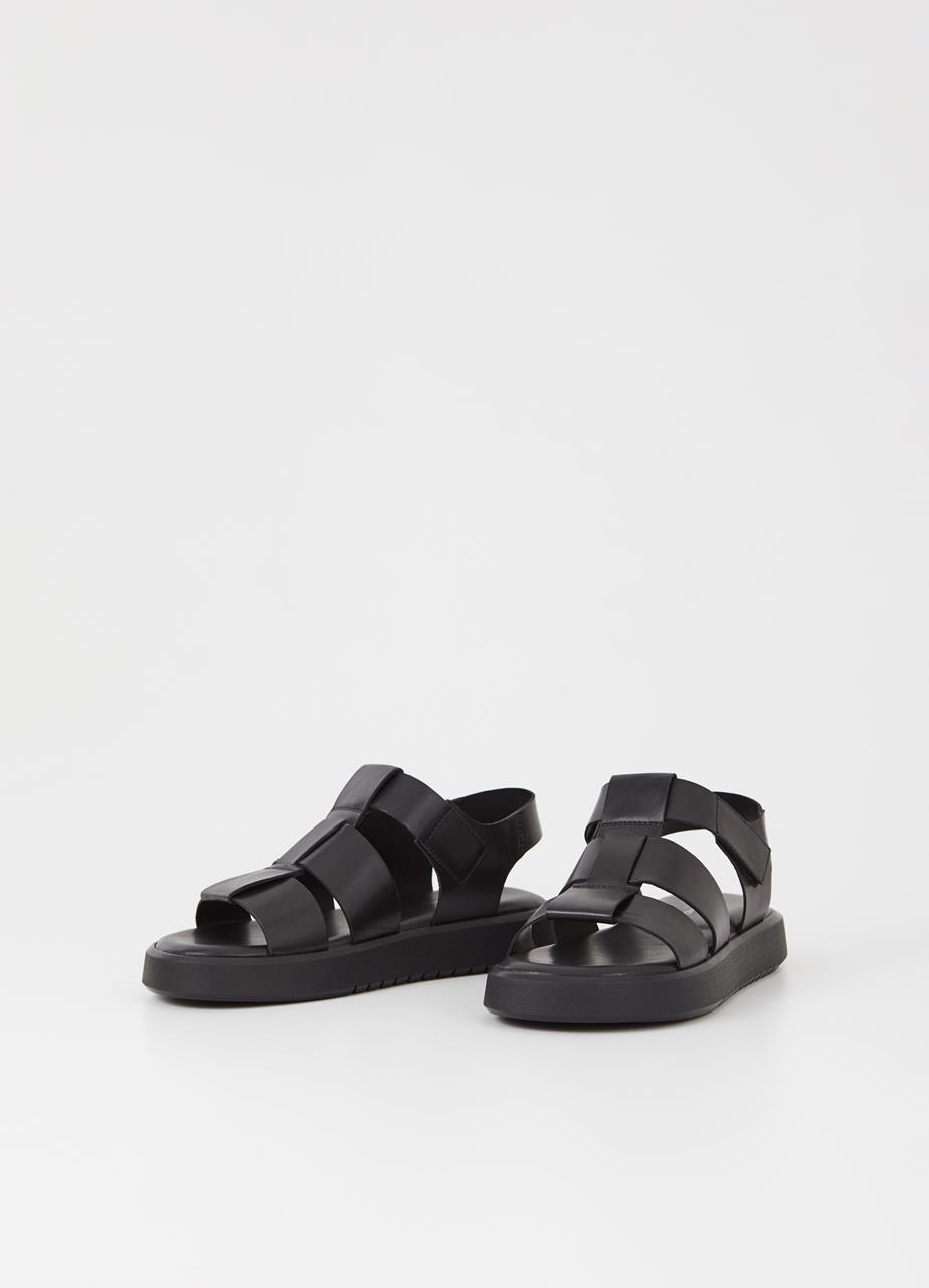 Nate sandals BLACK LEATHER
