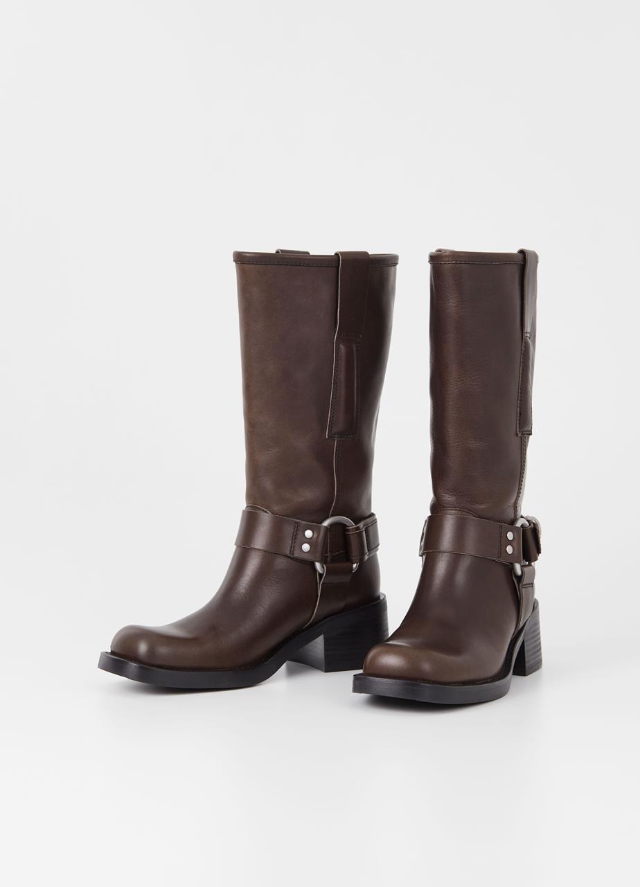 Nour tall boots BROWN LEATHER