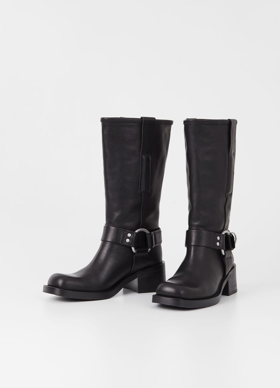 Nour tall boots BLACK LEATHER