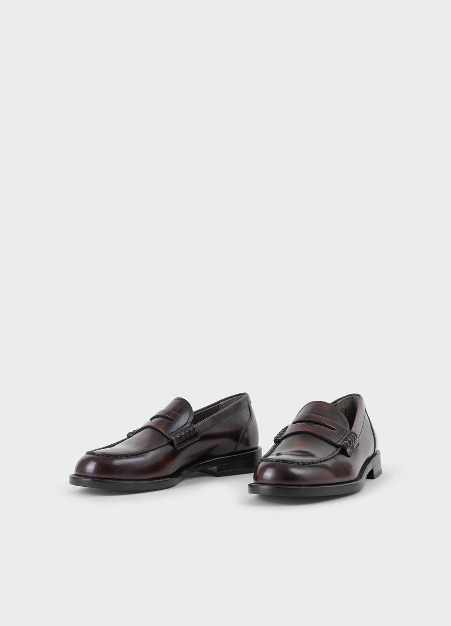 Naima loafers Dark Red polished leather