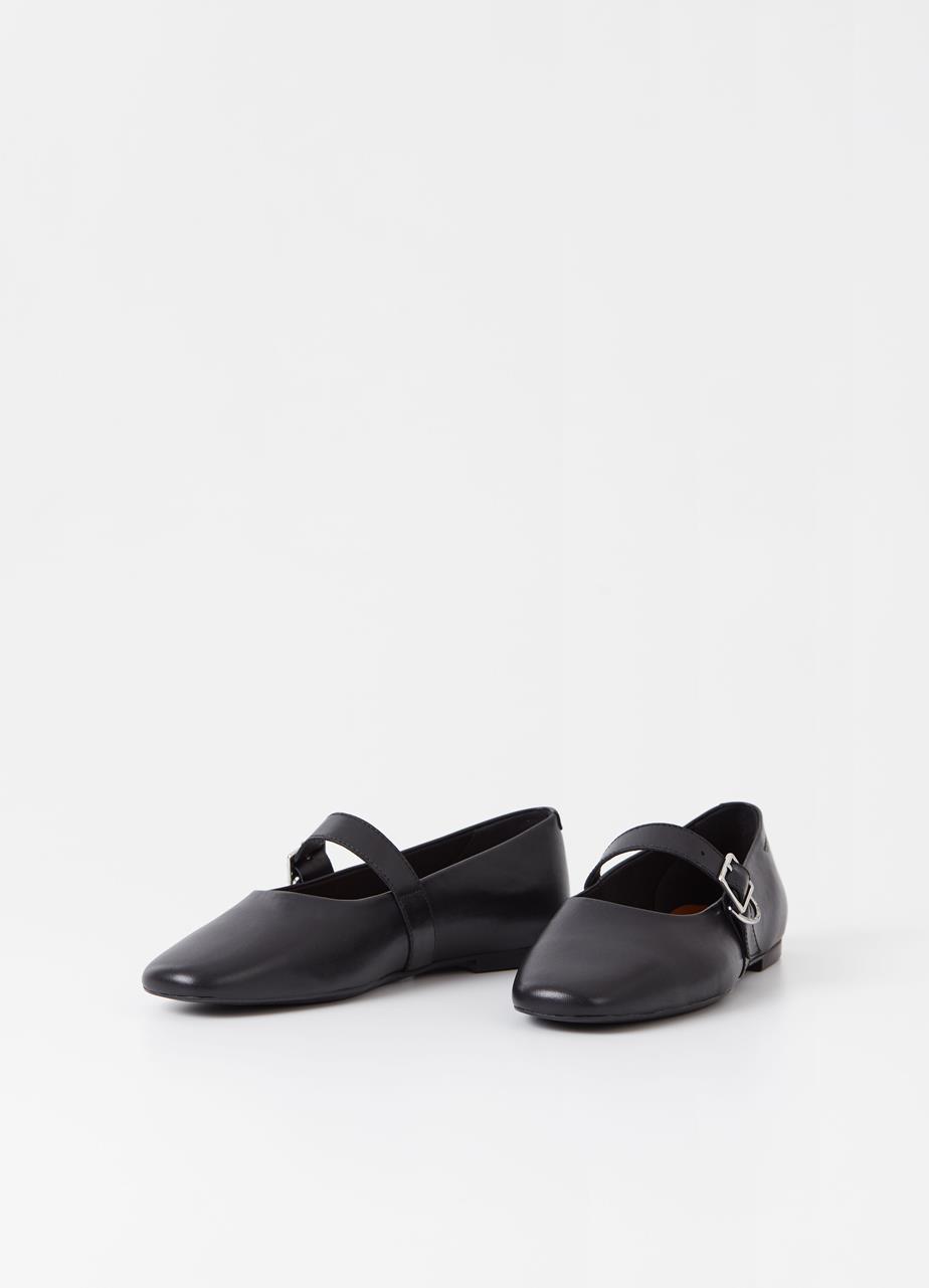 Jolin ballet flats BLACK LEATHER