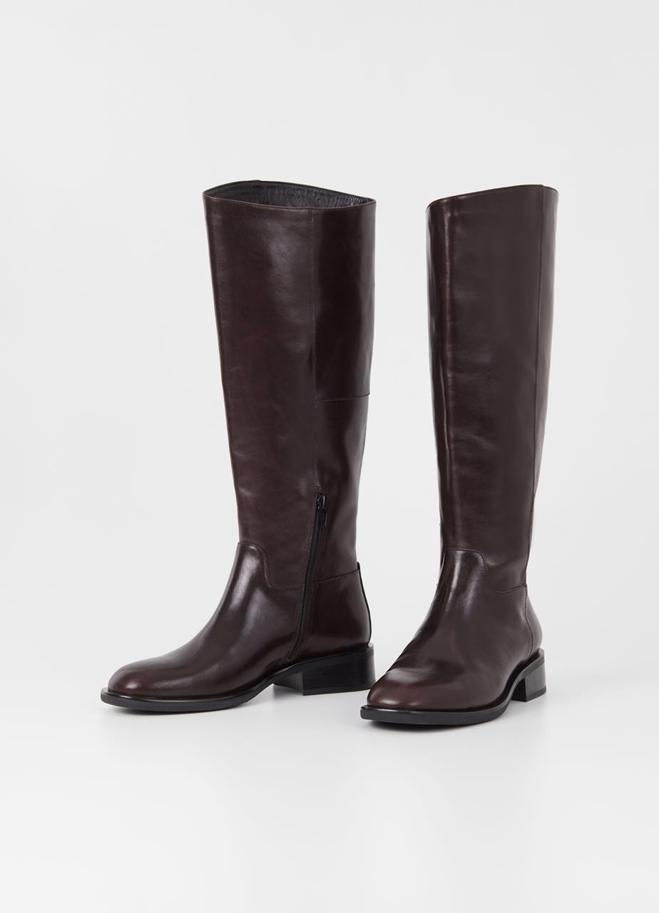 Sheila tall boots BROWN LEATHER